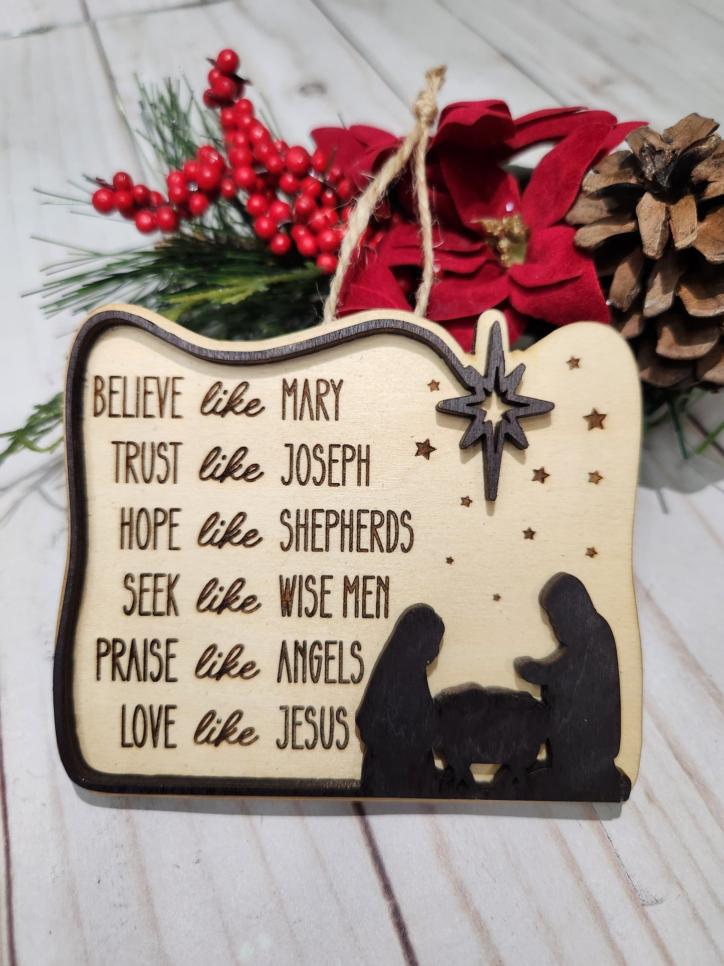 Christmas Ornament - Believe Like Mary