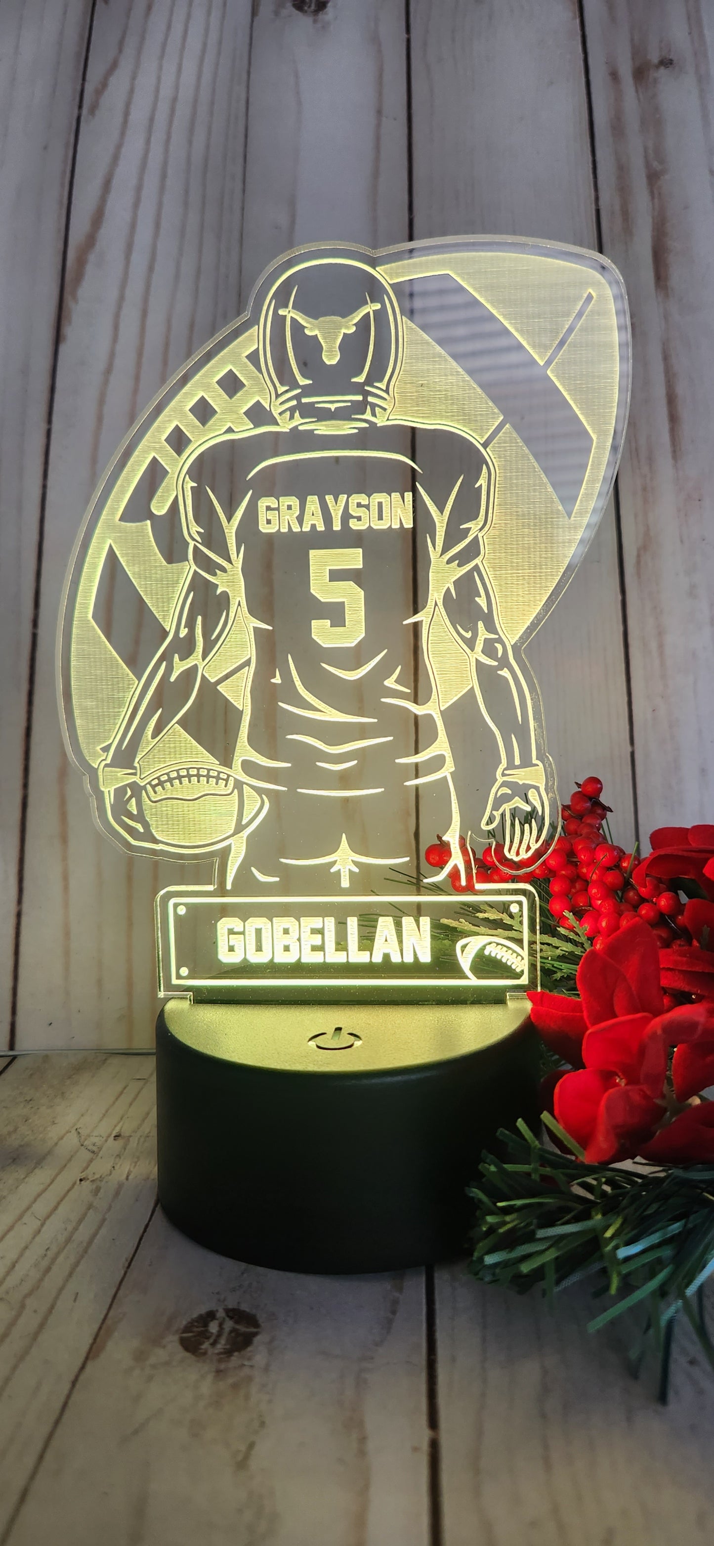 LED - Football Player - Personalized