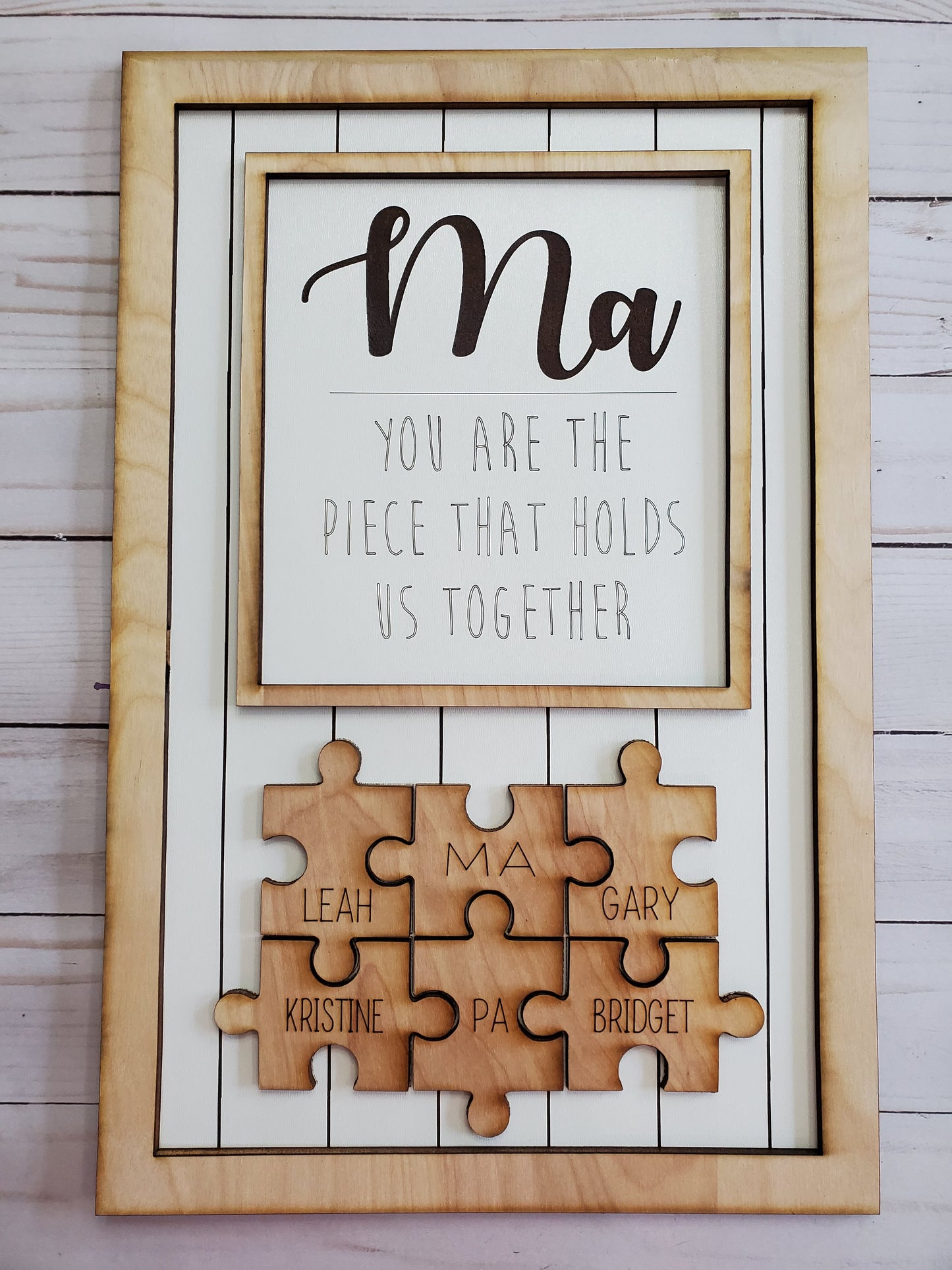 Puzzle Piece Sign - Great Mother's Day Gift!!