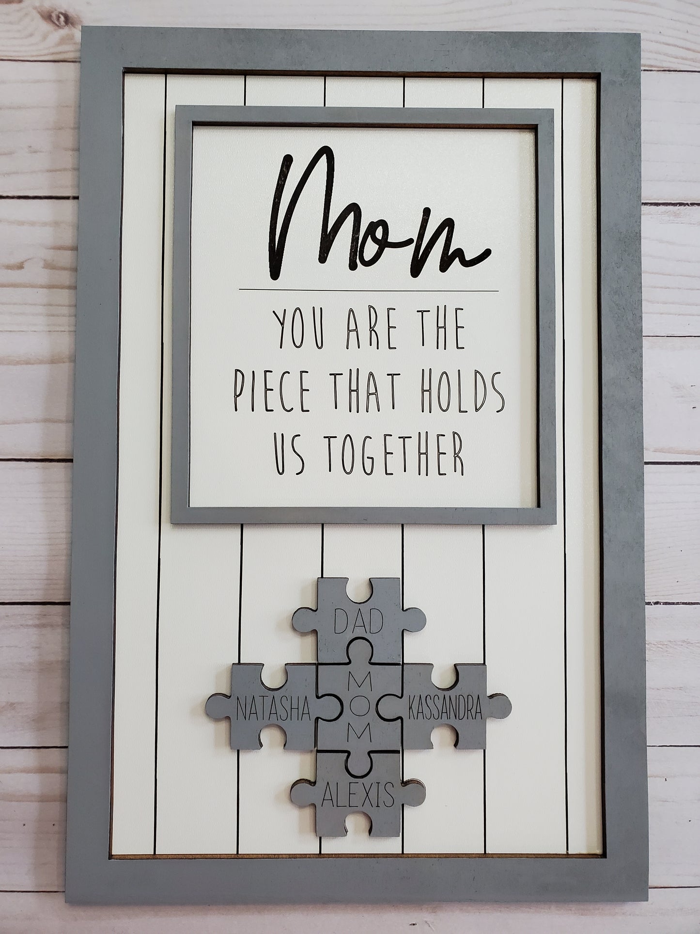 Puzzle Piece Sign - Great Mother's Day Gift!!