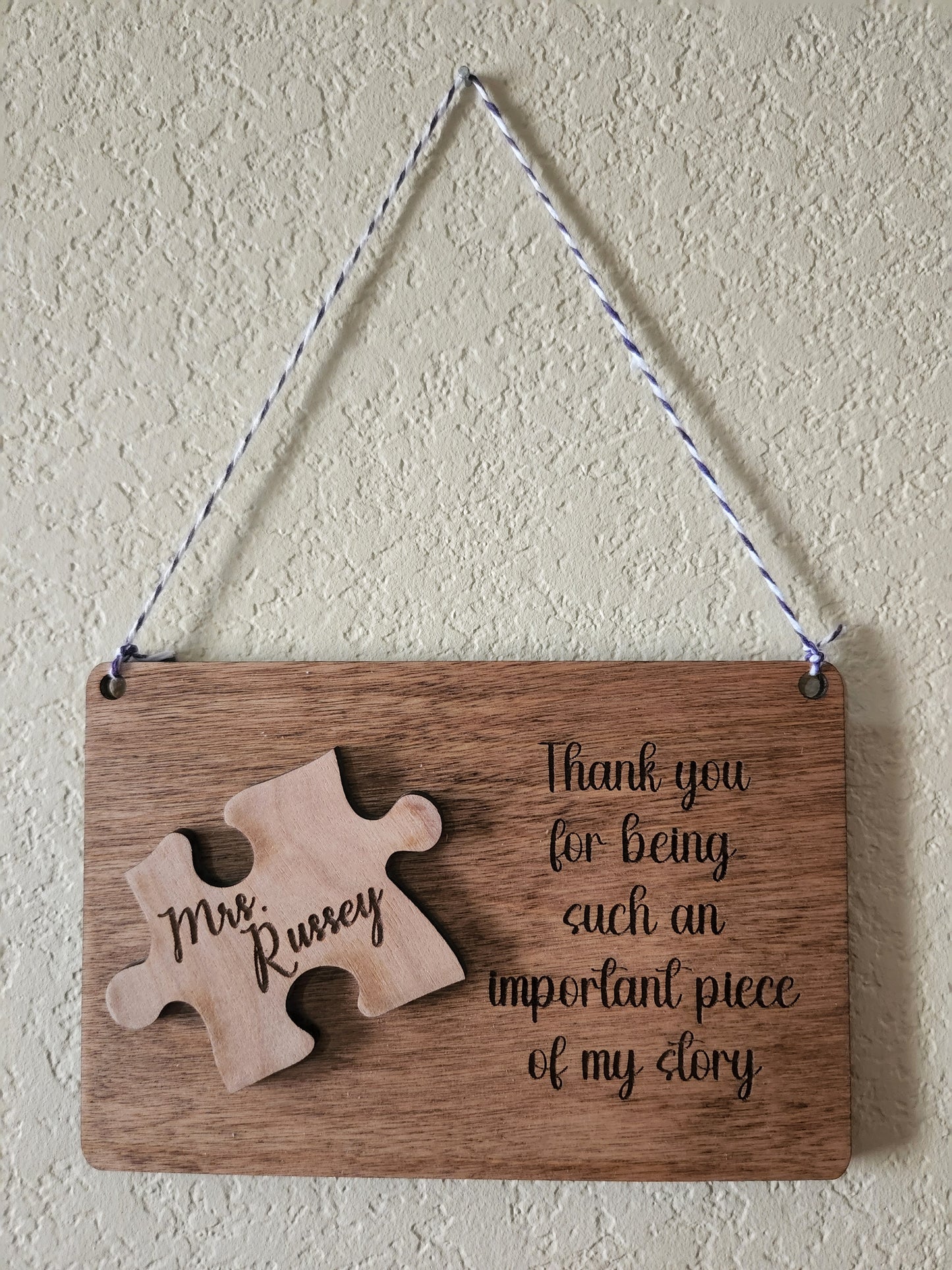 Teacher Gift - Puzzle Piece