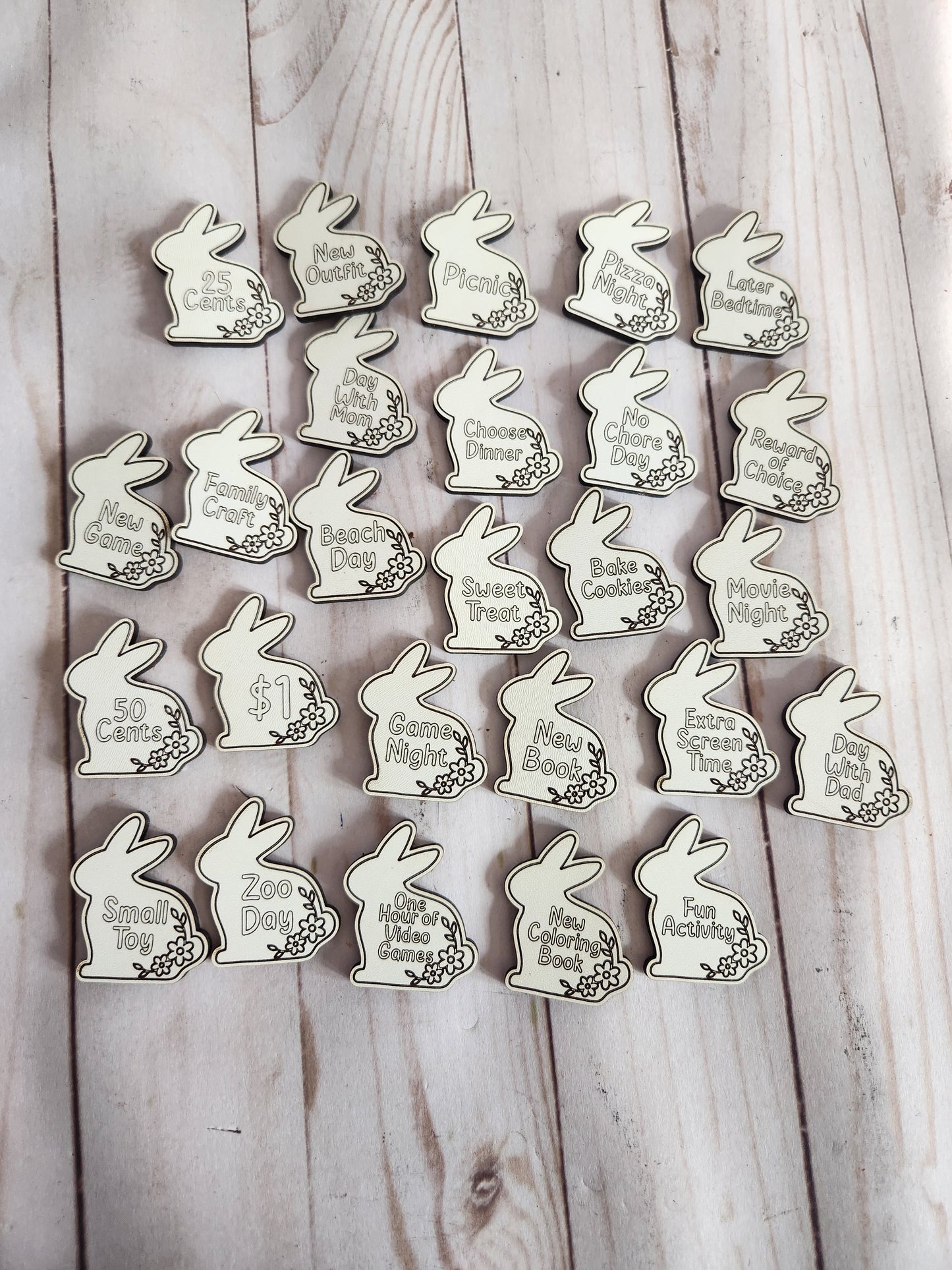 Bunny Tokens - Perfect for Easter baskets!!