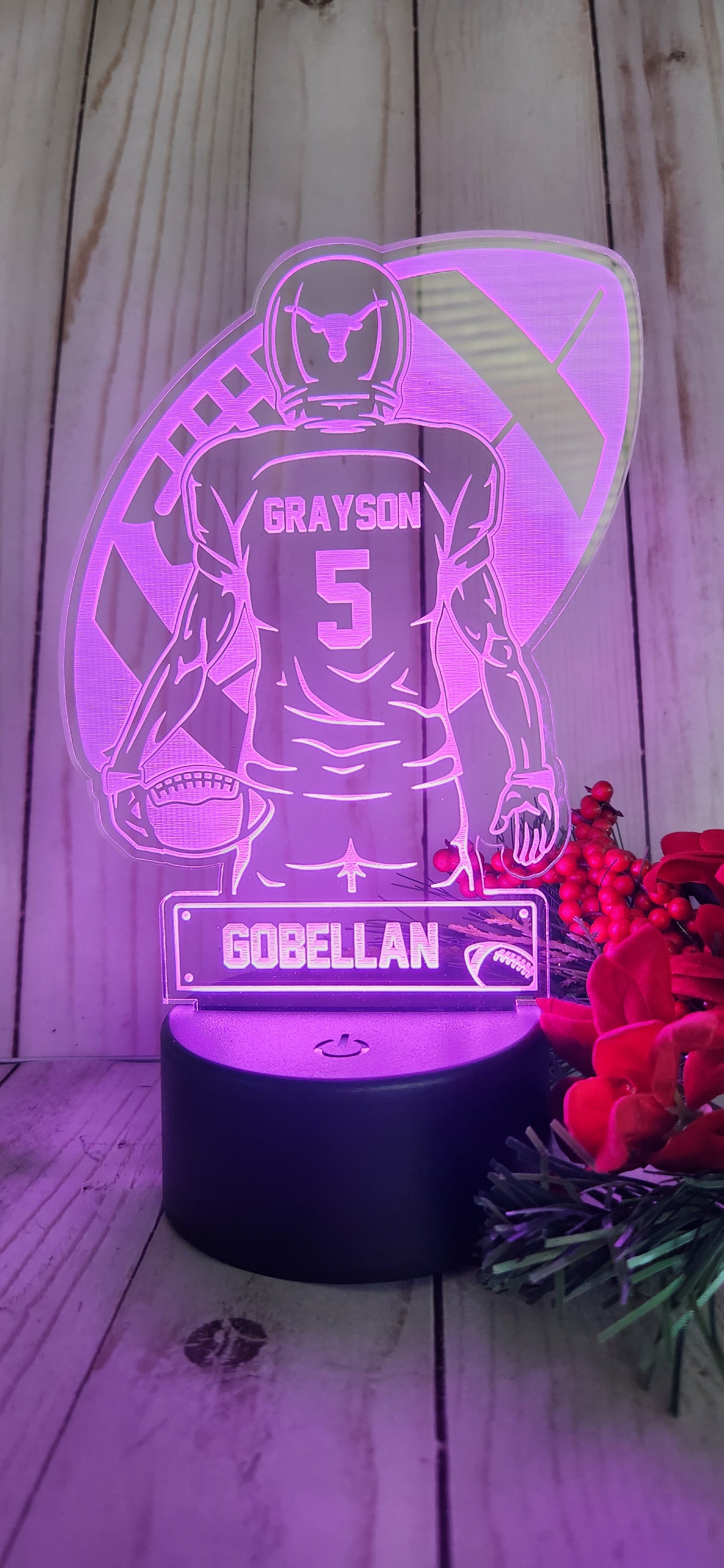LED - Football Player - Personalized