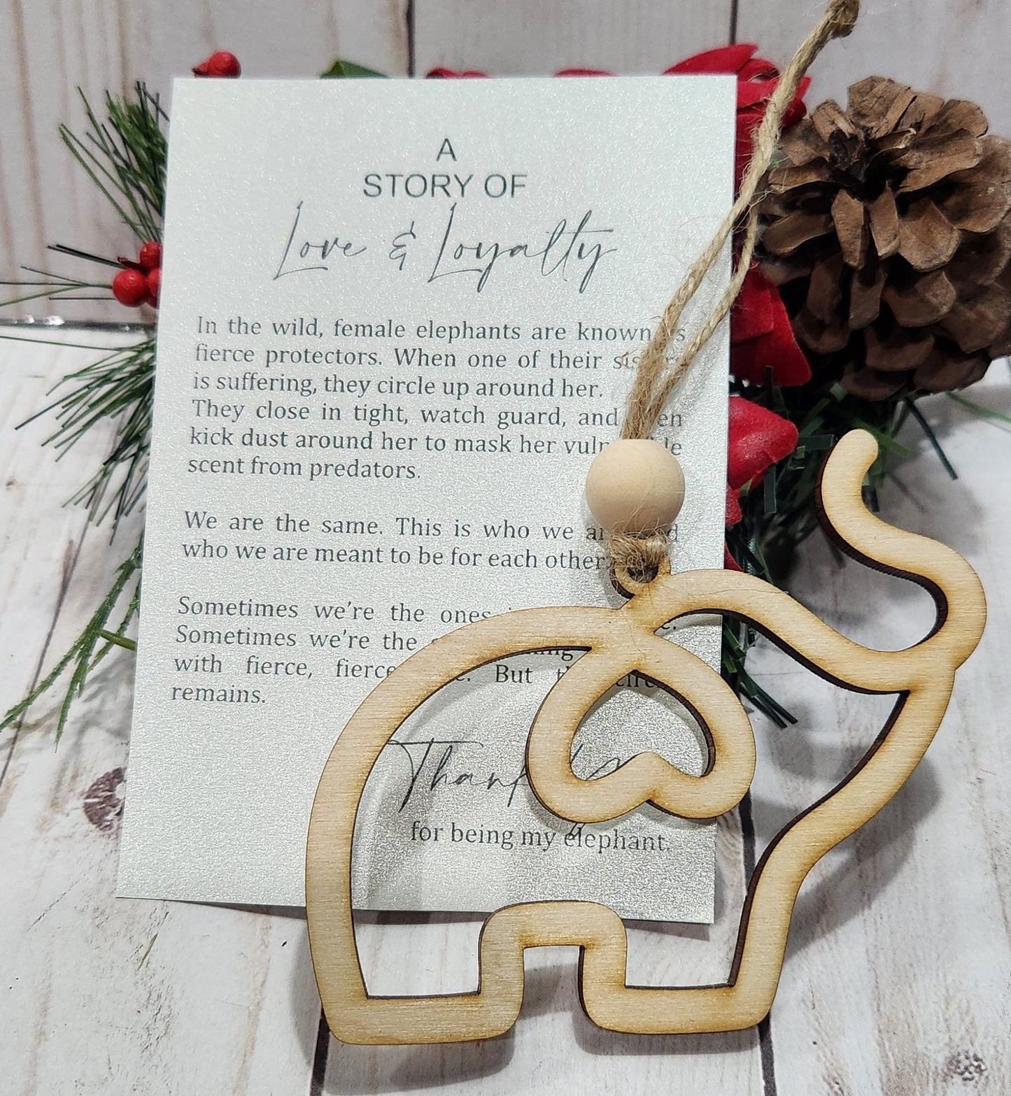 Elephant Ornament - FRIENDSHIP / SISTERHOOD / MOTHER & DAUGHTER - A Story of Love and Loyalty