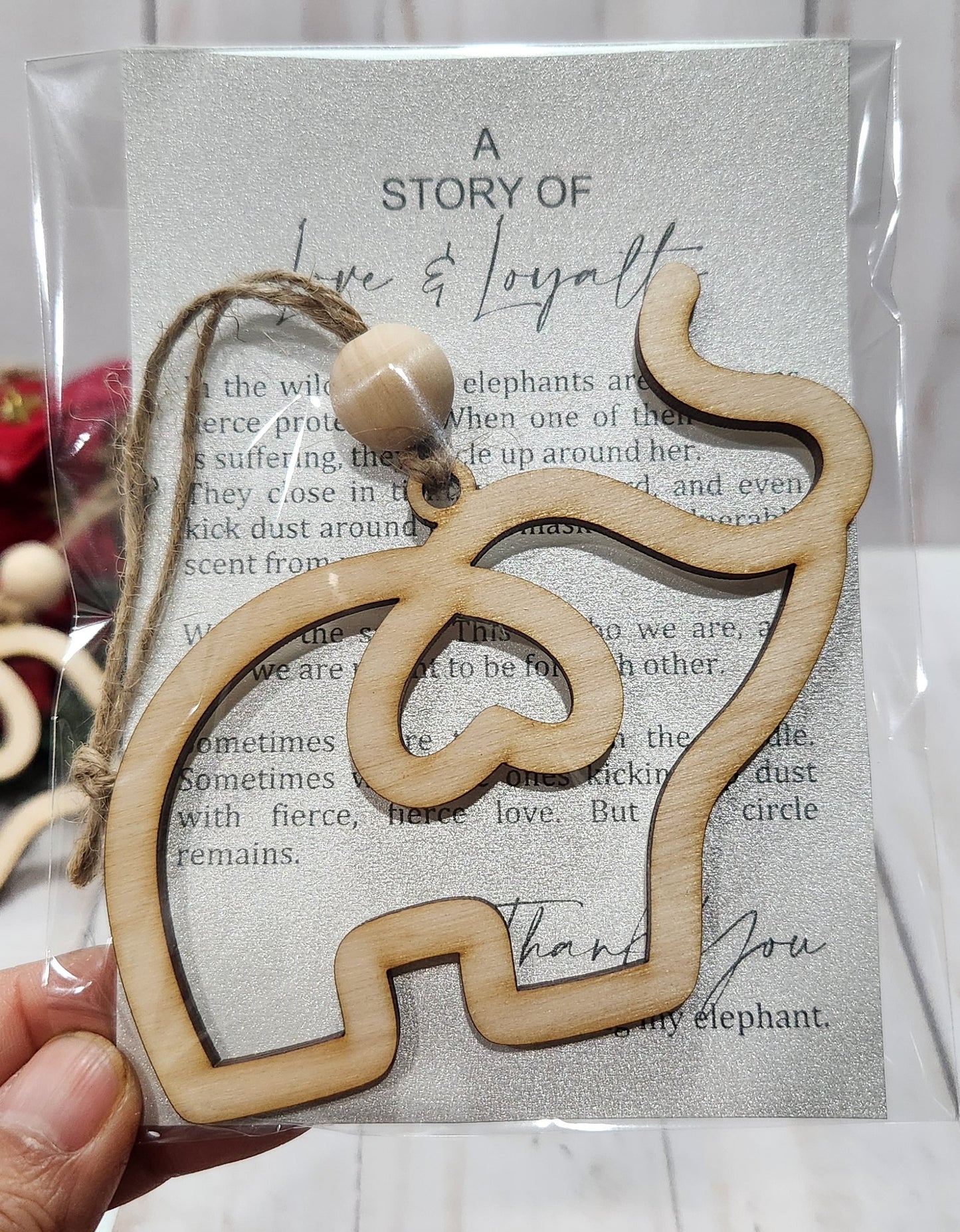 Elephant Ornament - FRIENDSHIP / SISTERHOOD / MOTHER & DAUGHTER - A Story of Love and Loyalty