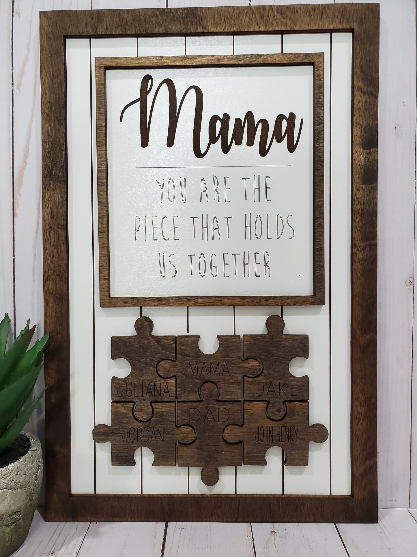 Puzzle Piece Sign - Great Mother's Day Gift!!