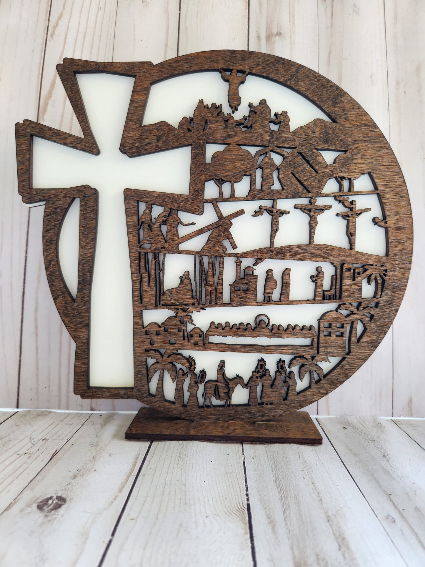 Easter Story - Jesus and Cross with Stand