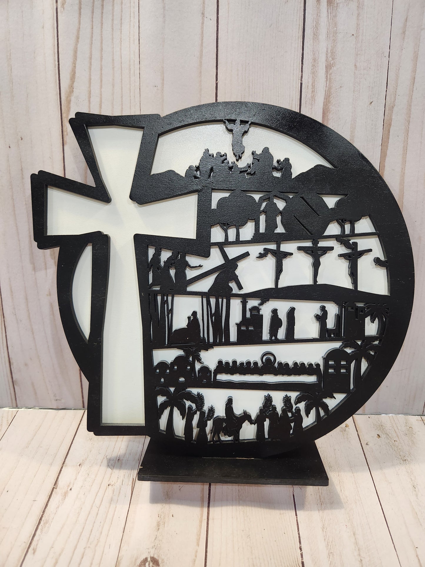 Easter Story - Jesus and Cross with Stand